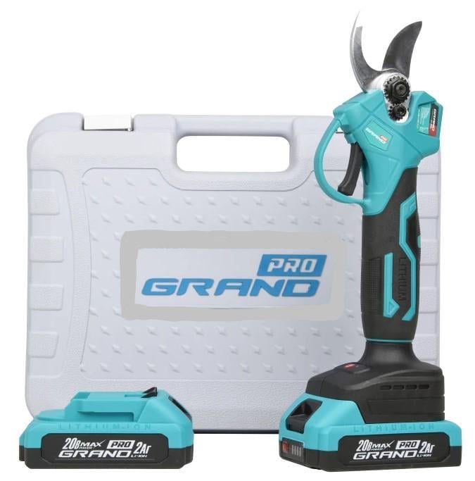 Секатор аккумуляторный Grand СА-20BL бесщеточный аккумулятор 2 шт. в кейсе 2 Ач (22791144) - фото 2