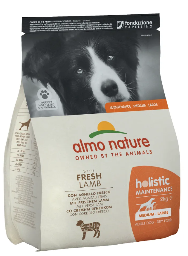 Корм для собак сухой Almo Nature Holistic с ягненком 2 кг