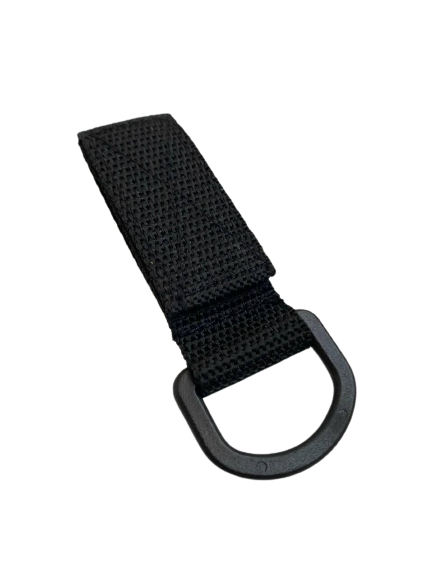 Карабин пластик полукольцо Черный