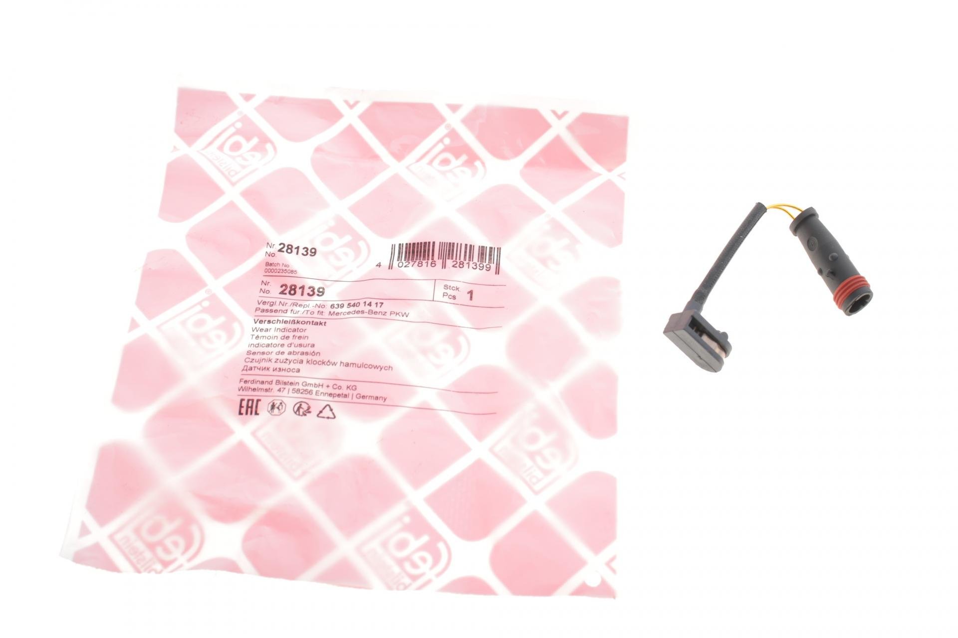 Датчик FEBI BILSTEIN износа тормозных колодок Mercedes Sprinter/VW Crafter 06- (28139)