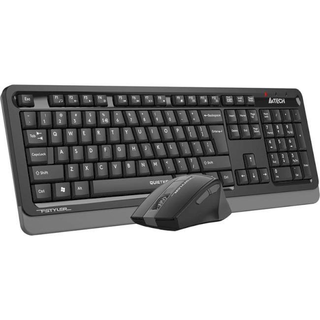 Комплект клавіатура з мишкою A4Tech FGS1035Q USB Grey (139291)