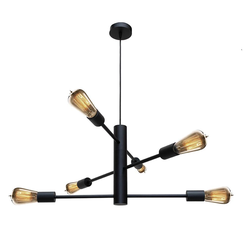 Люстра MSK ELECTRIC NL 6120-6 BK Asket под шесть ламп Е27 Черный (2530375259)