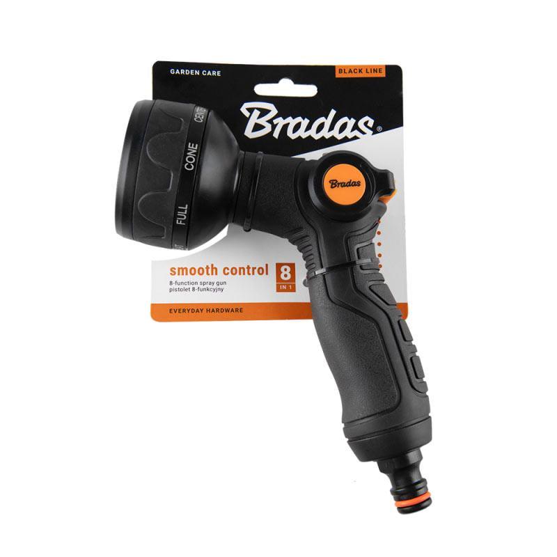 Пистолет для полива Bradas SMOOTH CONTROL Black LINE 8-функциональный (ECO-2054)