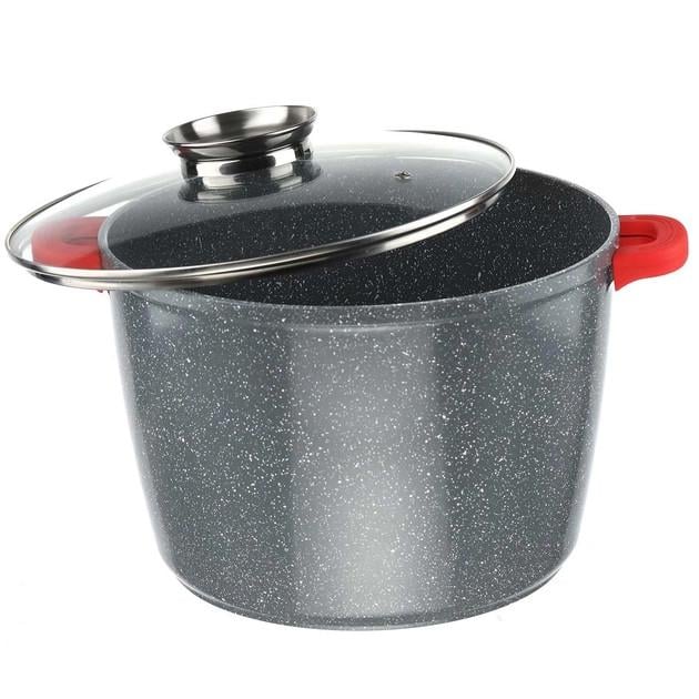 Каструля кругла з мармуровим покриттям 10,9 літра