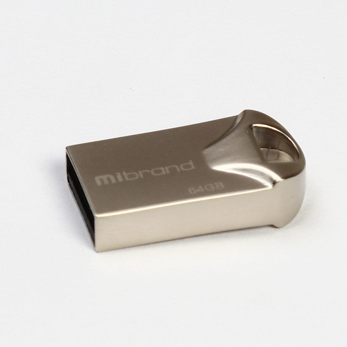 Флеш-накопитель для ноутбука Flash Mibrand USB 2.0 Hawk 64Gb Silver (MI2.0/HA64M1S)
