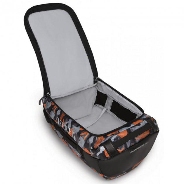 Сумка Osprey Transporter 40 F21 Camo O/S Black/Orange (009.2587) - фото 4