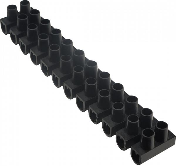 Колодка клеммная АСКО-Укрем 12P 15A 2-12 мм2 тип W(U) Черный (A0130040026)