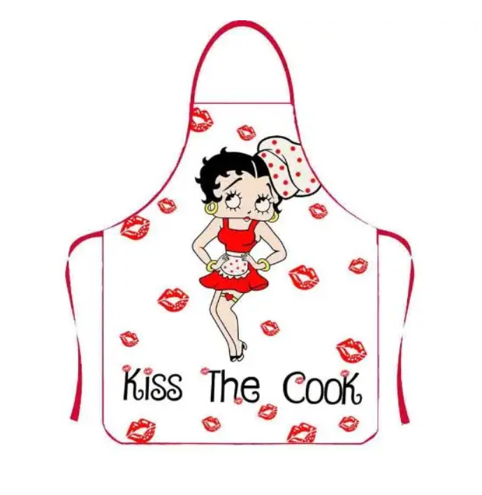 Фартук с приколом kiss the cook 75х60 см Разноцветный (49980)