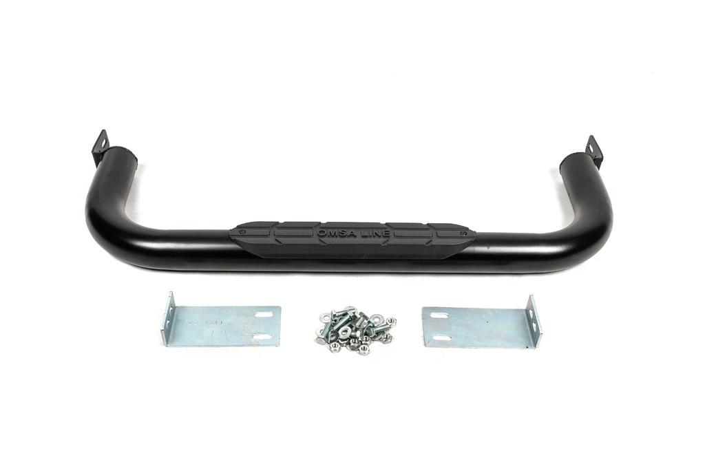 Задняя защита Omsa CAN для Toyota Hilux 2015- гг. нержавеющая сталь Черный