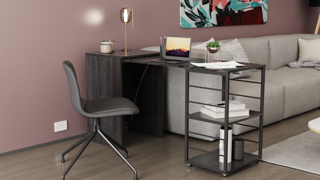 Стіл-тумба трансформер Ferrum-decor Смарт 2/2 метал/ДСП 16 мм 750x1450x600 мм Чорний/Сосна Кембра (FRD-105104) - фото 9 Стіл-тумба трансформер Ferrum-decor Смарт 2/2 метал/ДСП 16 мм 750x1450x600 мм Чорний/Сосна Кембра (FRD-105104) - фото 9