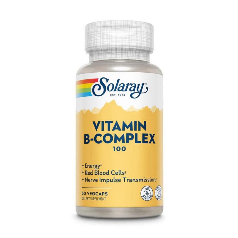 Витамины группы B-100 Solaray Vitamin B-Complex 100 50 вер. капс.