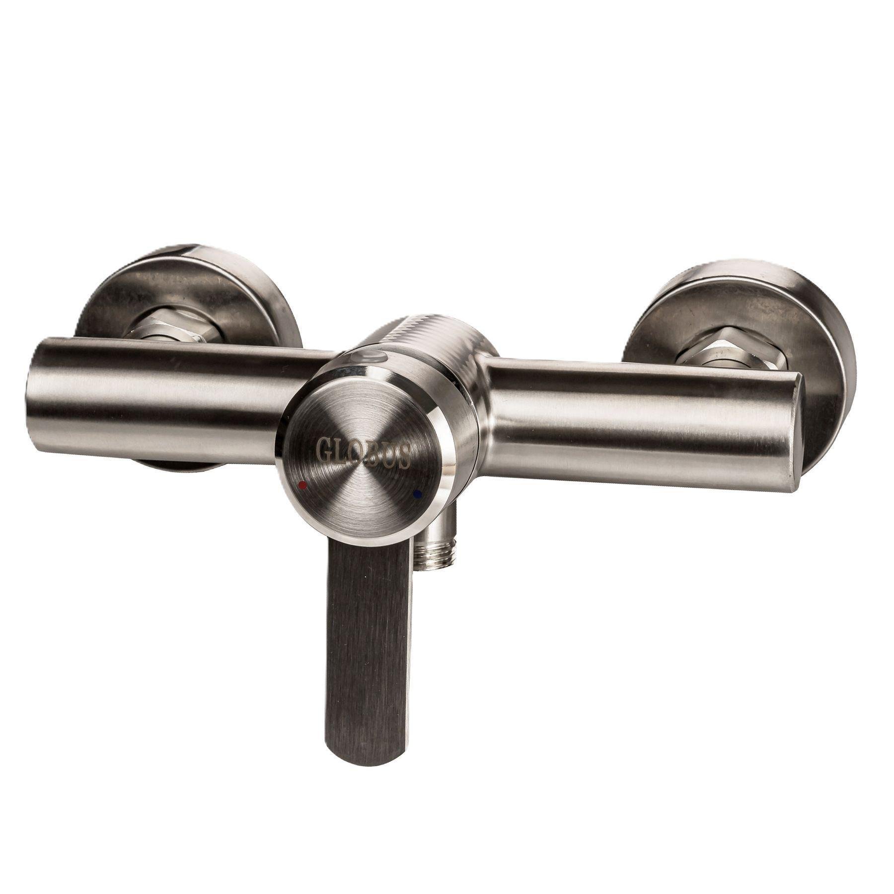 Змішувач для душу Globus Lux нержавіюча сталь Сатин (17540) Змішувач для душу Globus Lux нержавіюча сталь Сатин (17540)