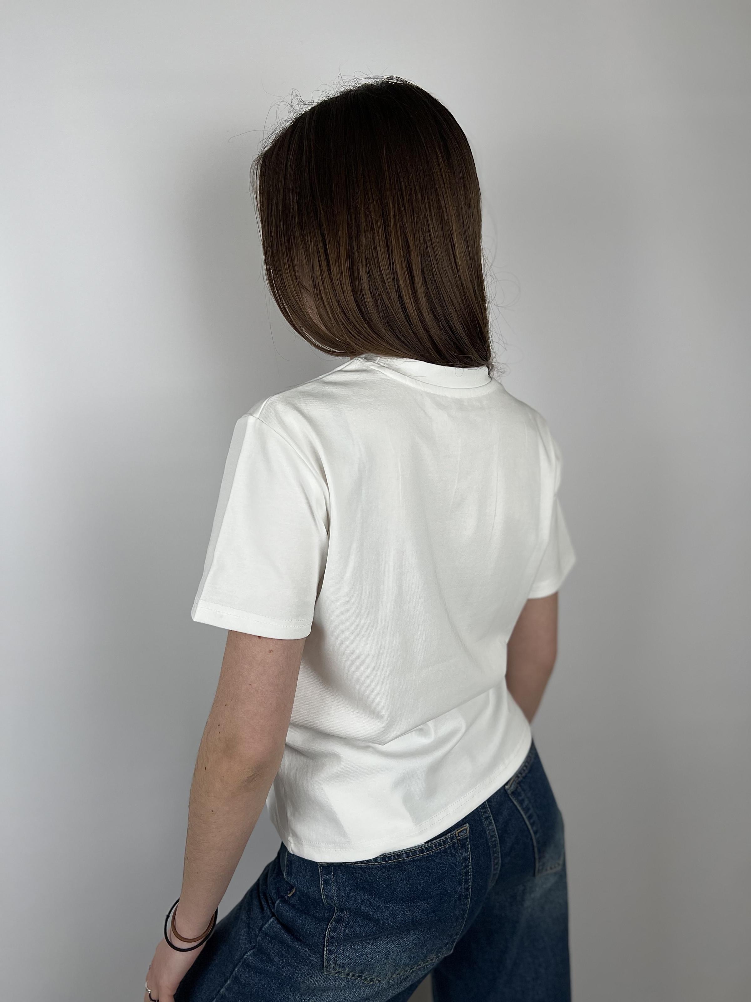 Футболка женская хлопковая Le Chat OS Белый (#896-02) - фото 2