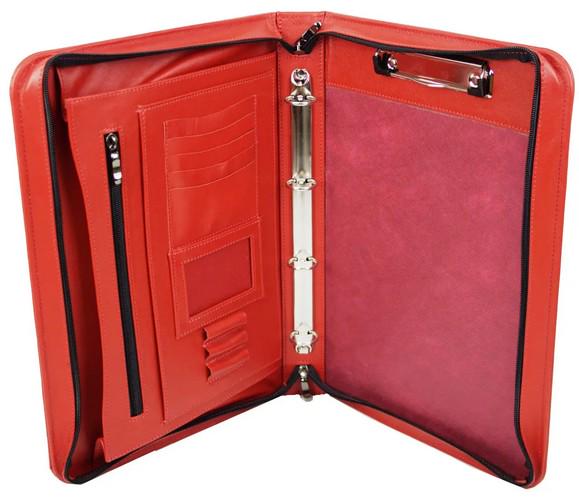 Папка кожаная для документов Portfolio Красный (super395_Port1005 red)