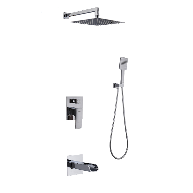 Душевая система встраиваемая Gappo G07 G7107-20 излив-переключатель на лейку 3-функции Хром Душевая система встраиваемая Gappo G07 G7107-20 излив-переключатель на лейку 3-функции Хром