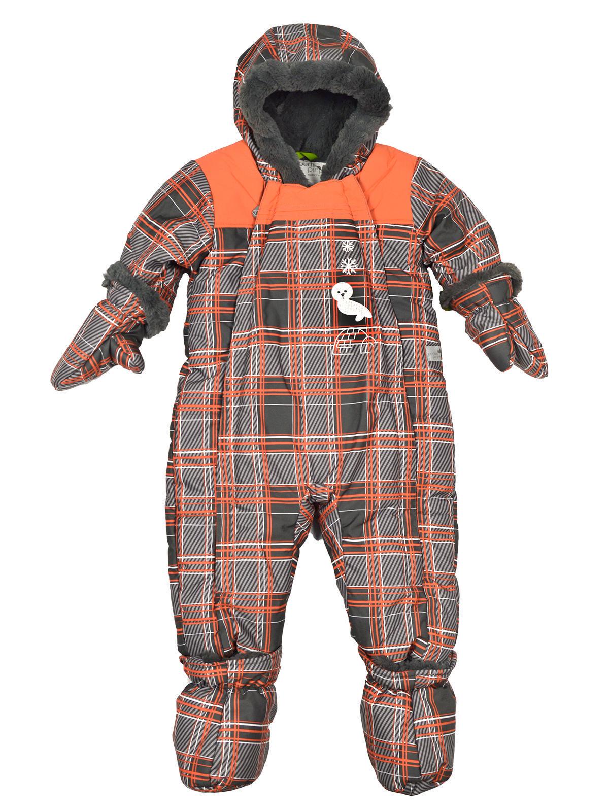 Комбинезон Perlim pinpin 68 см Серый с оранжевым (VH232A)