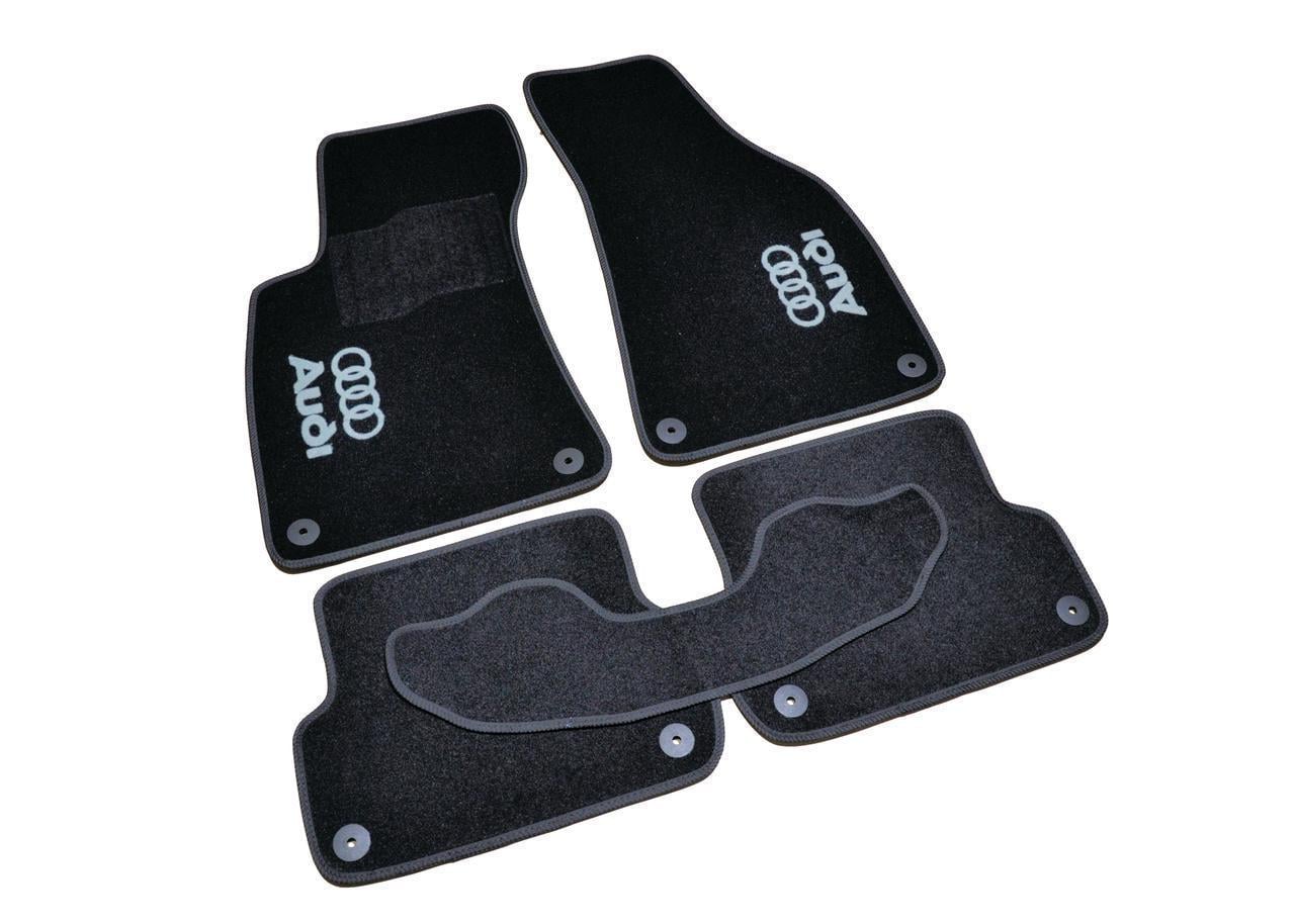 Коврики автомобильные ворсовые в салон для Audi A4 B6/B7 2000-2008 Черный