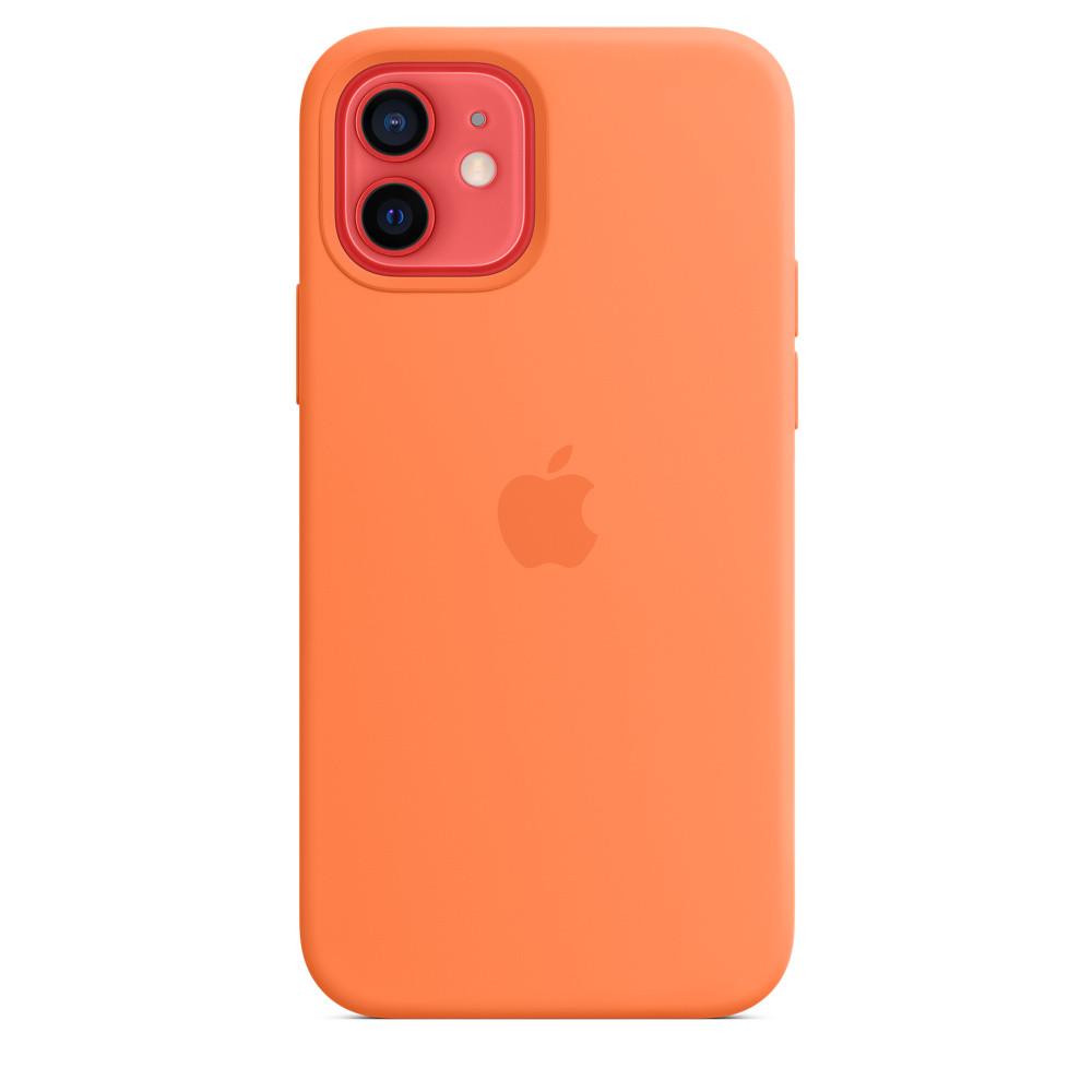 Силіконовий чохол-накладка Apple Silicone Case for iPhone 12 Mini, Kumquat (HC)(A) - фото 2