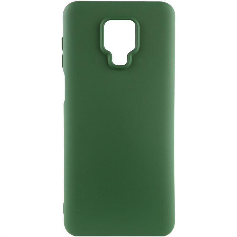 Противоударный чехол Silicone Cover Lakshmi Full Camera (AA) для Xiaomi Redmi Note 9s / Note 9 Pro / Note 9 Pro Max Dark green