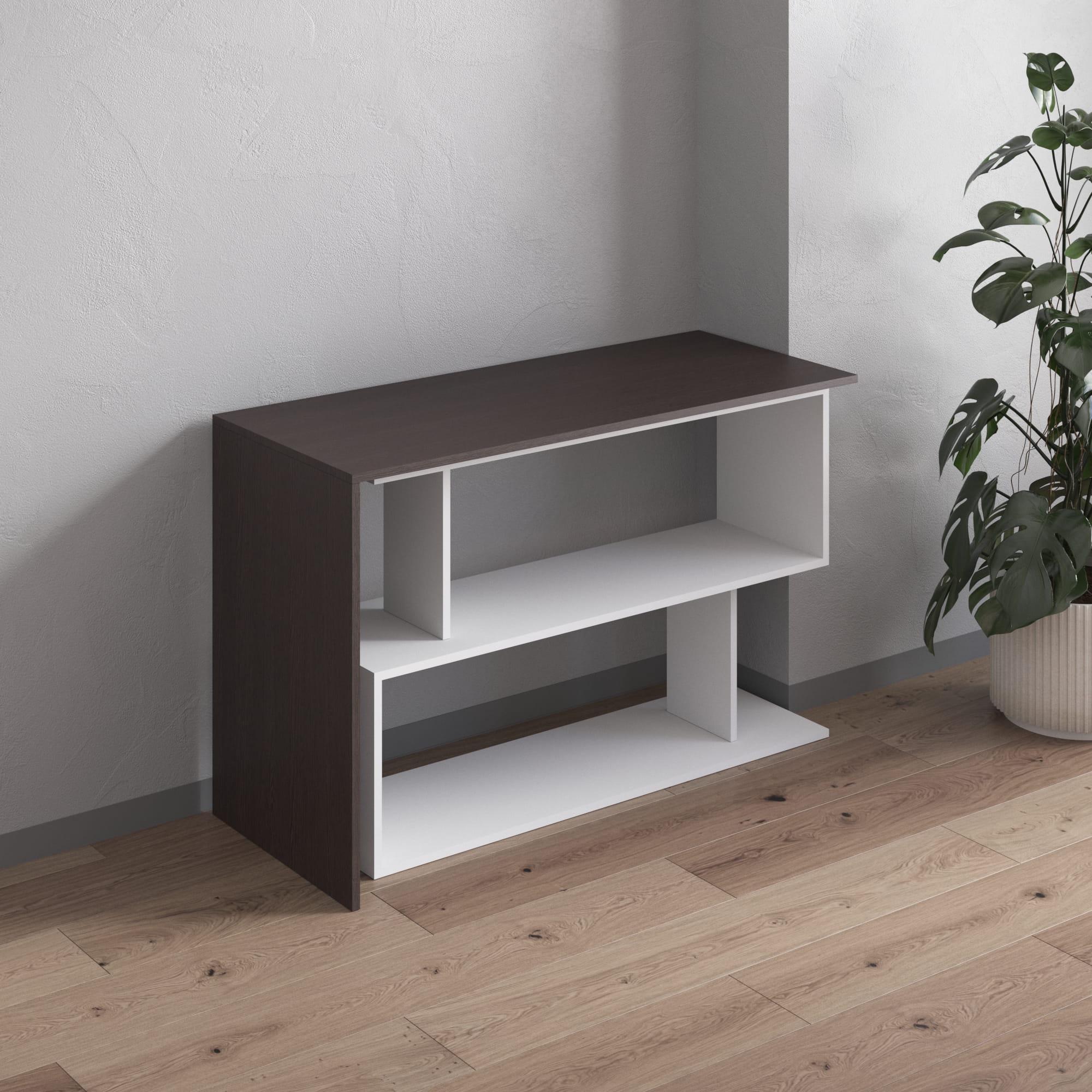 Стол трансформер ЛДСП Венге темный с белым - фото 3