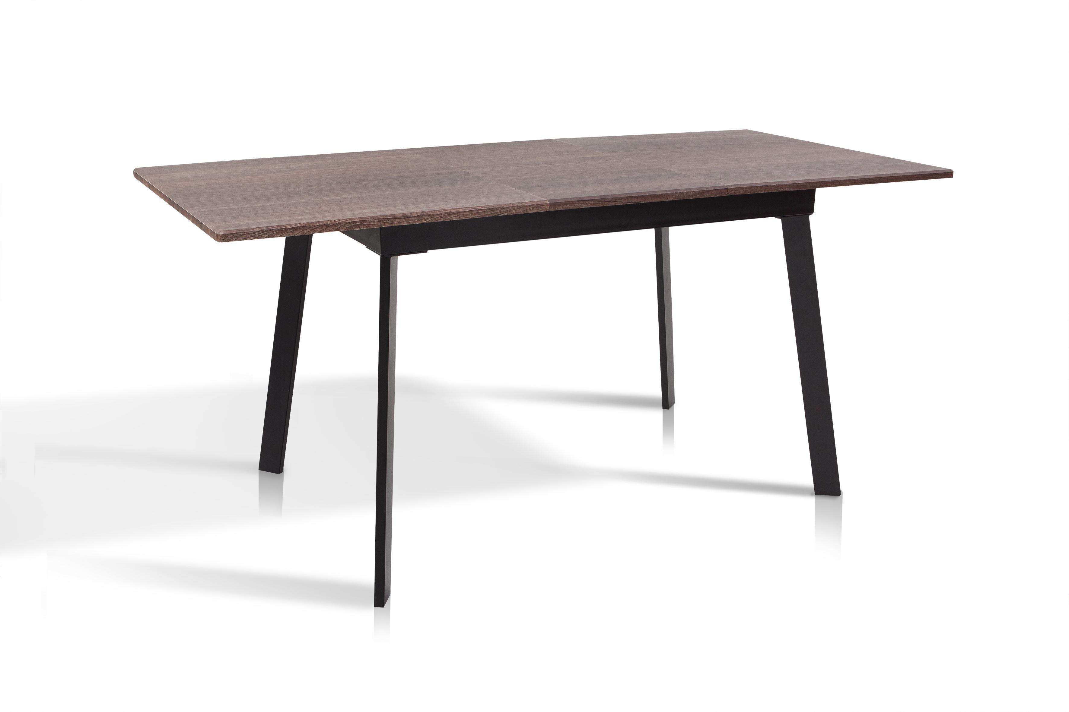 Обеденный стол Фиджи Этна 1200/1600х750х760 мм Черный/Дуб ТК (GAА0050414) - фото 2 Обеденный стол Фиджи Этна 1200/1600х750х760 мм Черный/Дуб ТК (GAА0050414) - фото 2