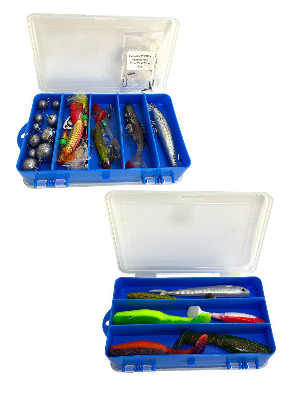 Набір для лову хижака BoyaBy 31в1 спінінг 2,7 м/котушка/шнур/коробка з приманками/грузила/гачки (332145688) - фото 4
