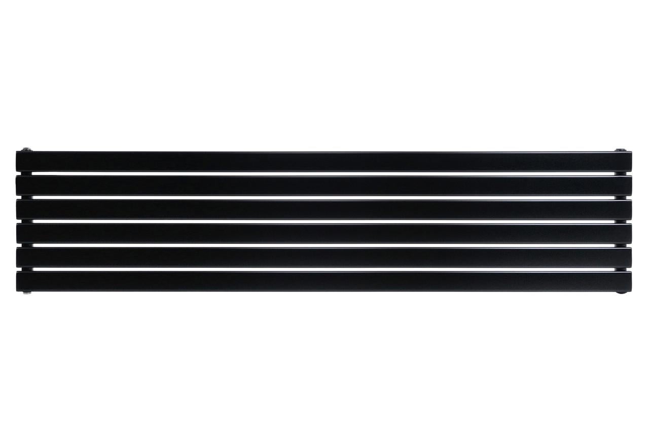 Радиатор дизайнерский ARTTIDESIGN Livorno ІІ G 408x1800 мм горизонтальный Черный матовый (AD-LV II.G.6.40.180.B)