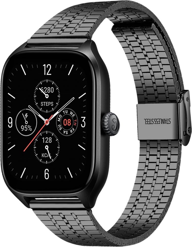 Браслет металевий Counic для Amazfit GTS 4/Mini Black (34052-2B) Браслет металевий Counic для Amazfit GTS 4/Mini Black (34052-2B)