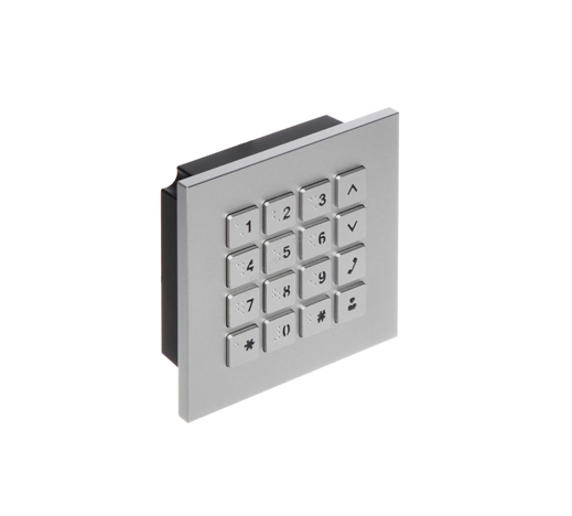 Модуль клавиатуры для вызывной панели Dahua DHI-VTO4202F-MK с подсветкой и шрифтом Брайля Silver (0fe748b7)