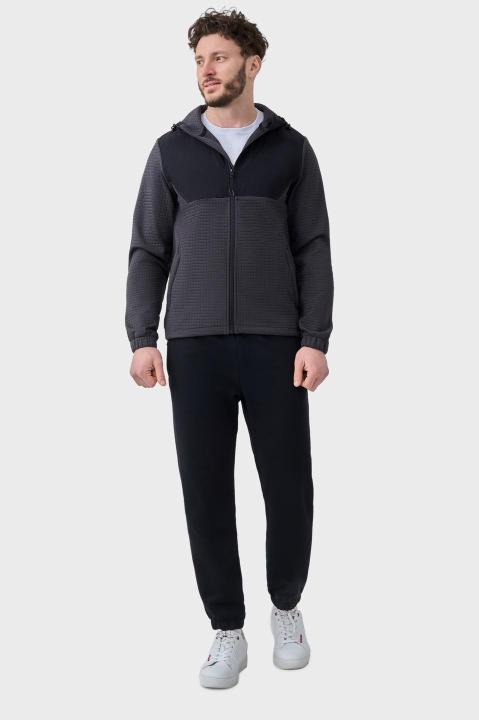 Спортивний костюм AVECS з лазерною перфорацією L Сірий (50596/17_1-L)