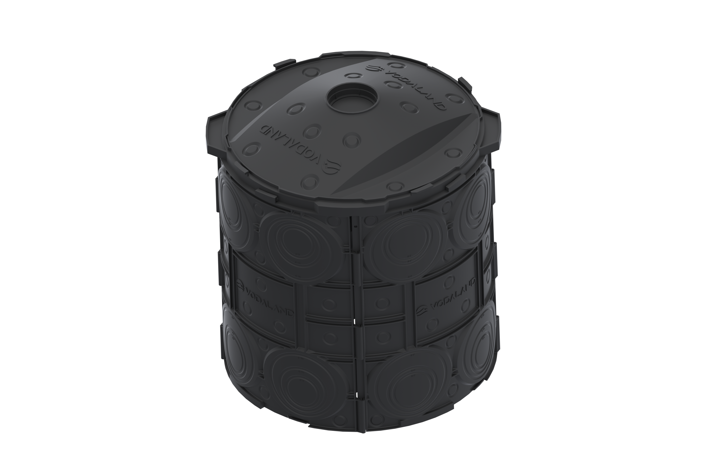 Колодязь дренажний Vodaland D620 H710 пластиковий з кришкою (04528601-GM)