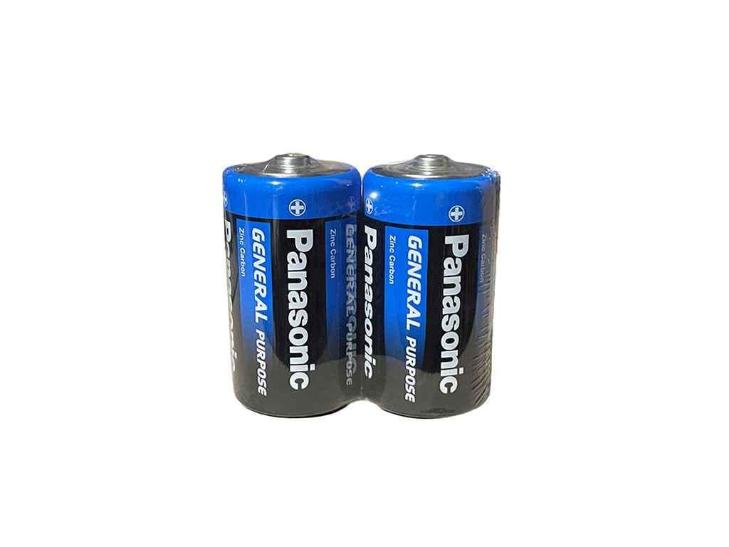 Батарейка солевая Panasonic R20/D 2 шт. (423557)