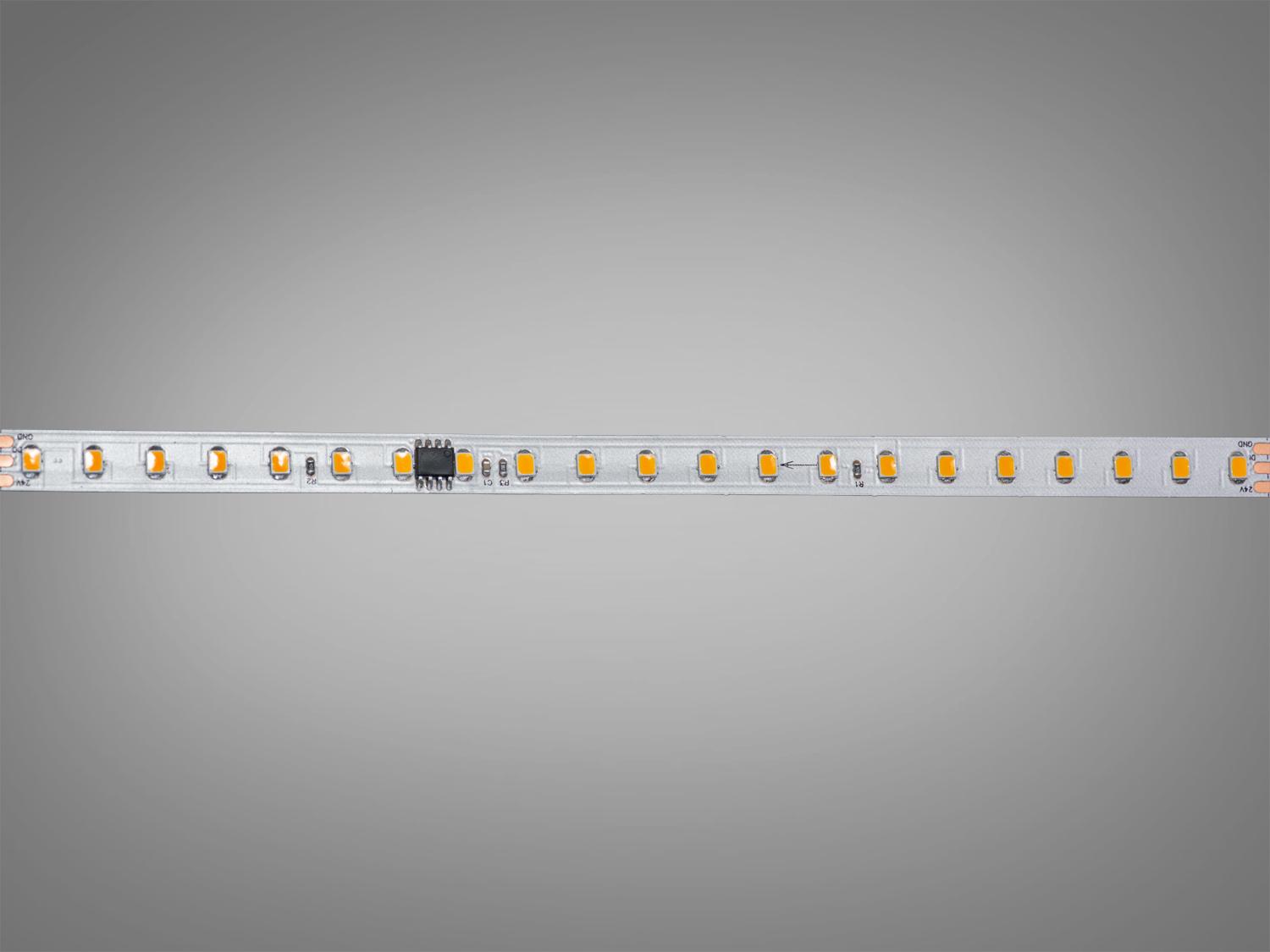 Світлодіодна стрічка адресна 24 В 126 діодів на метр 8 мм золотий (PWS24-2835-126-GOLDEN-20-) - фото 3 Світлодіодна стрічка адресна 24 В 126 діодів на метр 8 мм золотий (PWS24-2835-126-GOLDEN-20-) - фото 3