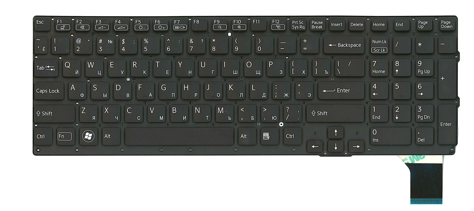 Клавиатура для ноутбука Sony Vaio VPC-SE Black