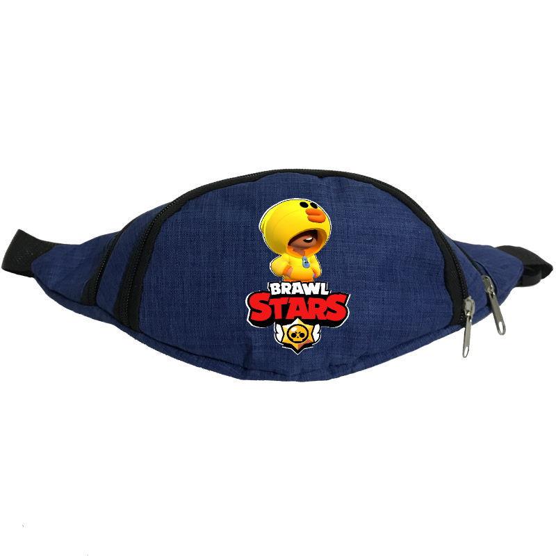 Поясная сумка-бананка Cappuchino toys Бравл Старс Лио Уточка BS-LD Серый (1454091320)