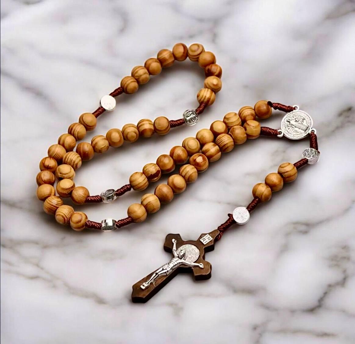 Чотки православні дерев'яні з металевими вставками і хрестом Ісус Святий Бенедикт (250209) Чотки православні дерев'яні з металевими вставками і хрестом Ісус Святий Бенедикт (250209)