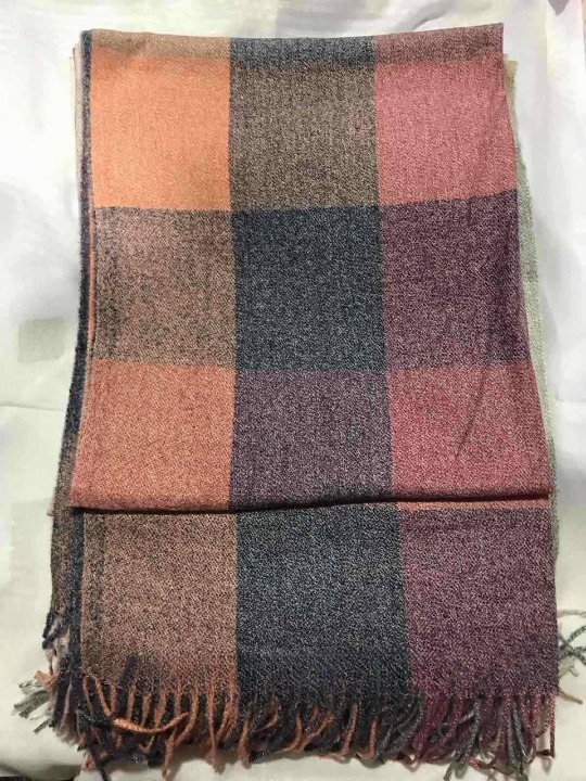 Шарф женский кашемировый в клетку (ШарфКаш78)