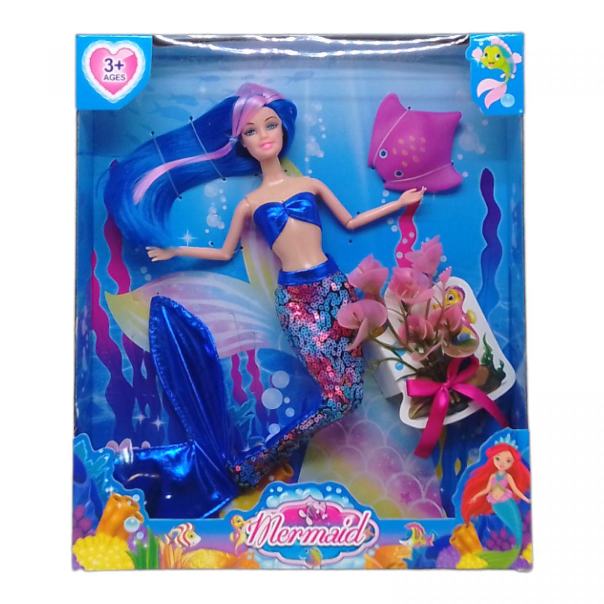 Кукла Русалочка с пайетками вид 1 (231572)