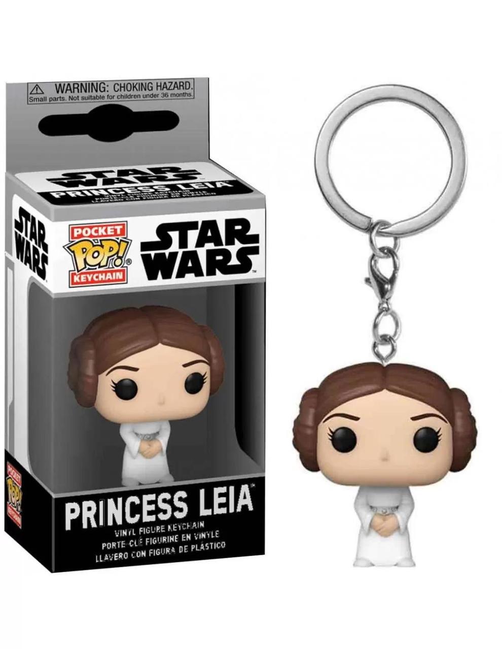 Фігурка-брелок Funko Pop Star Wars Princess Lea 4 см (Trinket SW PL) - фото 3