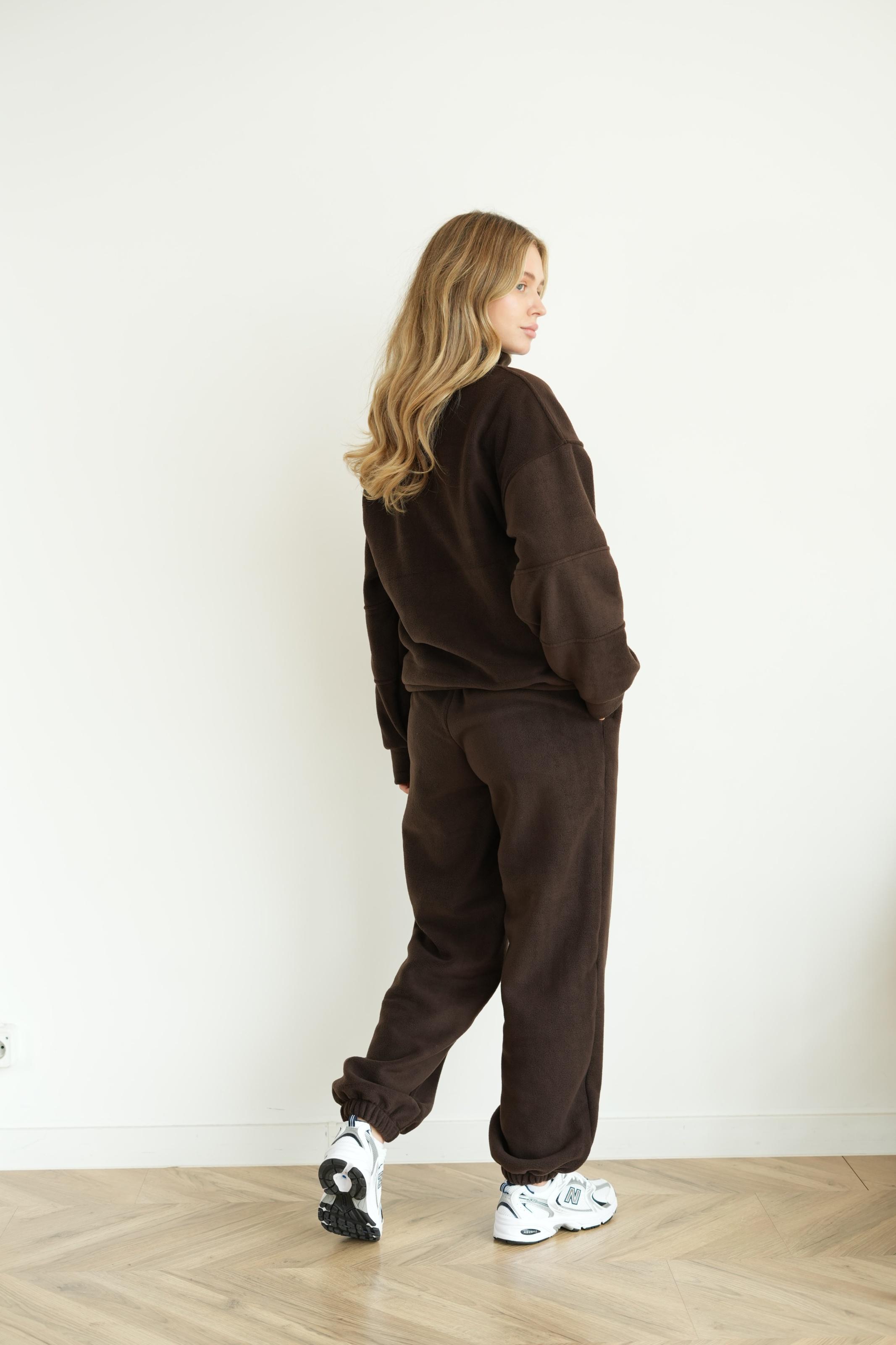 Костюм флисовый CASUAL S/M Шоколадный (10303SM) - фото 3 Костюм флисовый CASUAL S/M Шоколадный (10303SM) - фото 3