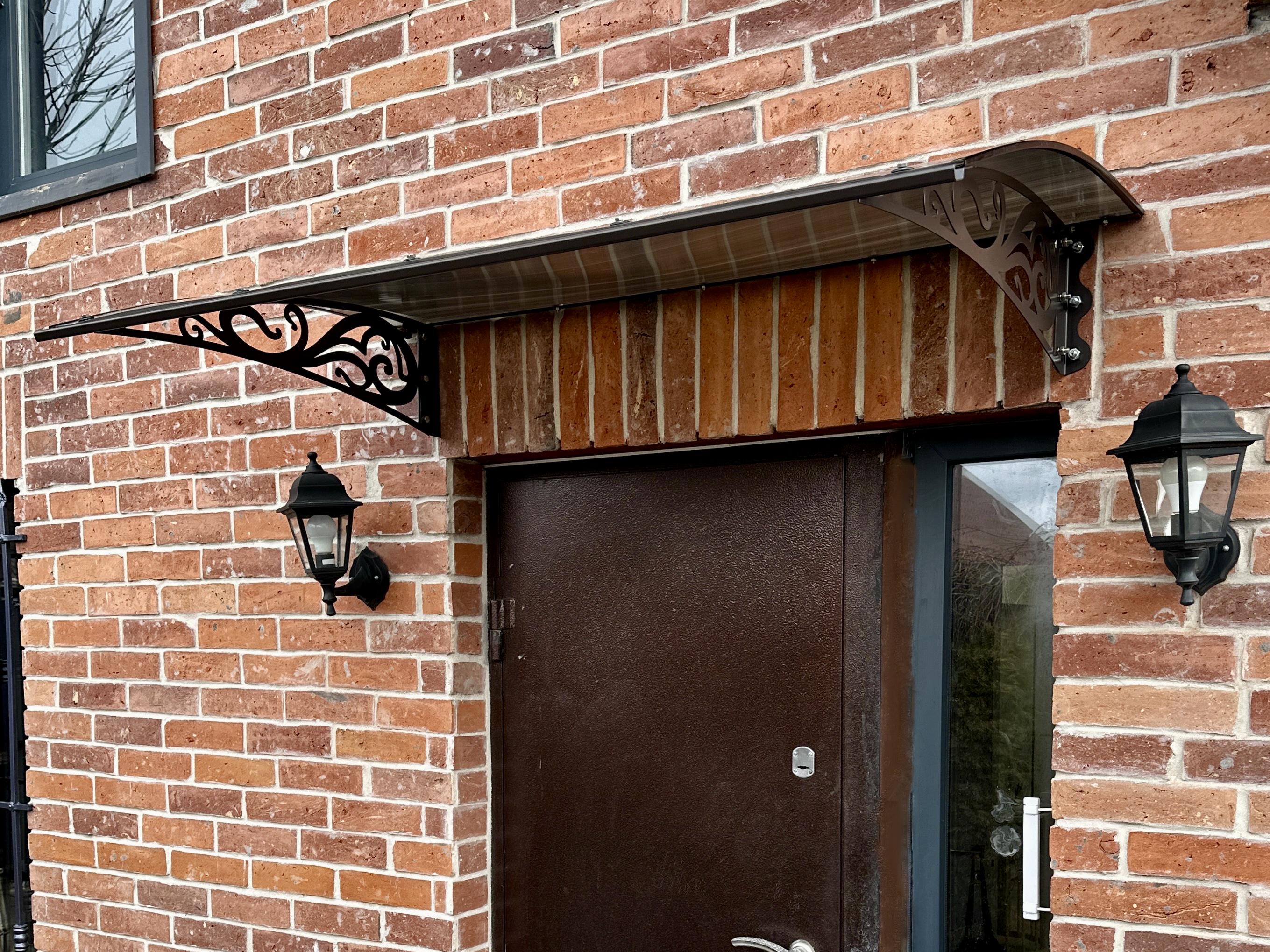 Навес-козырек Лоза сотовый поликарбонат 6 мм 150х80 см (17022545)