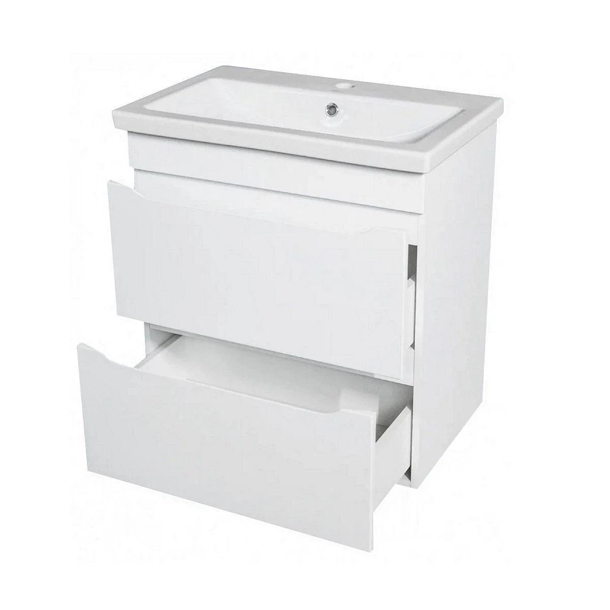 Тумба для ванной комнаты подвесная Ранчо Т-8 с раковиной Комо 50 см White (5050353638) - фото 2 Тумба для ванной комнаты подвесная Ранчо Т-8 с раковиной Комо 50 см White (5050353638) - фото 2