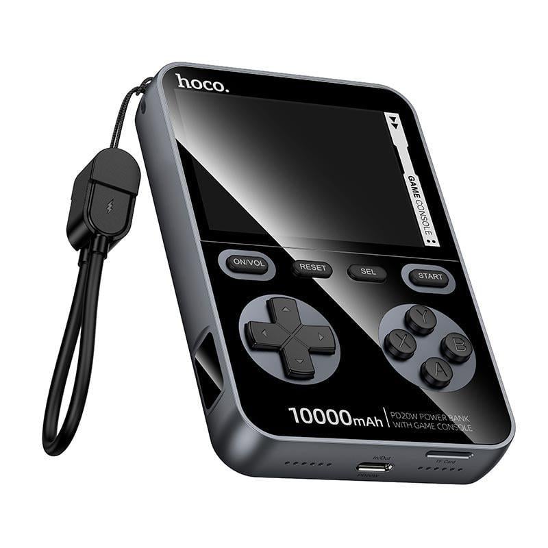 Повербанк Hoco Q47 Shine 2в1 с игровой консолью 10000 mAh 20W Type-C Metal/Grey (24396)