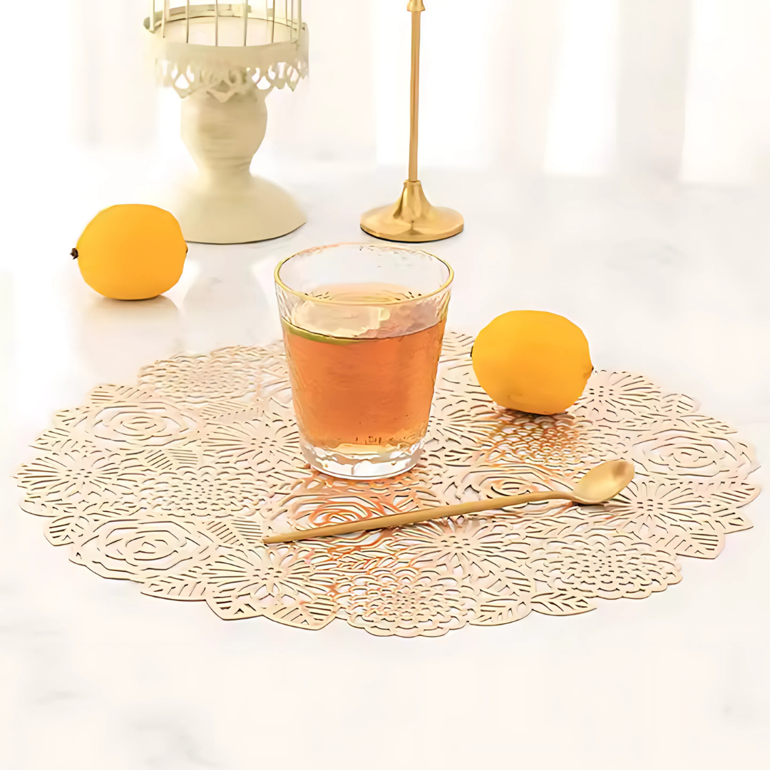 Серветка сервірувальна під гаряче 2 шт. Золотистий (C014_gold) - фото 2