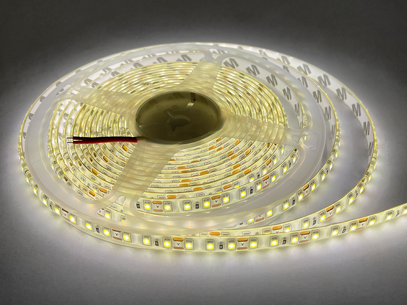 Світлодіодна стрічка SMD3528 120 LED 12 В 9,6 Вт/м IP65 2700-3500К 1 м Теплий білий (8074) - фото 2