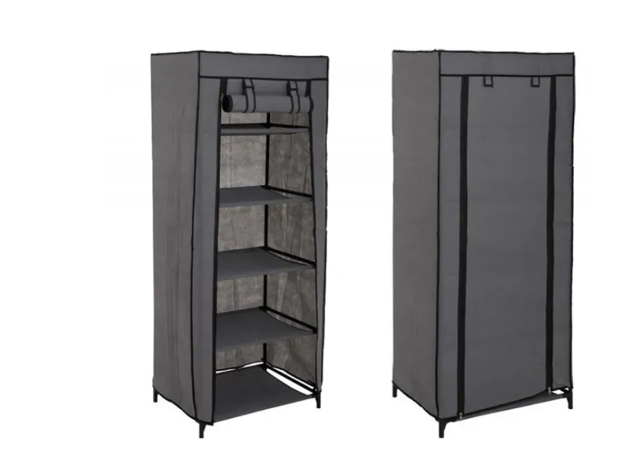 Шкаф для обуви на 9 полочек Shoe Cabinet 160х60х30 см Серый Шкаф для обуви на 9 полочек Shoe Cabinet 160х60х30 см Серый