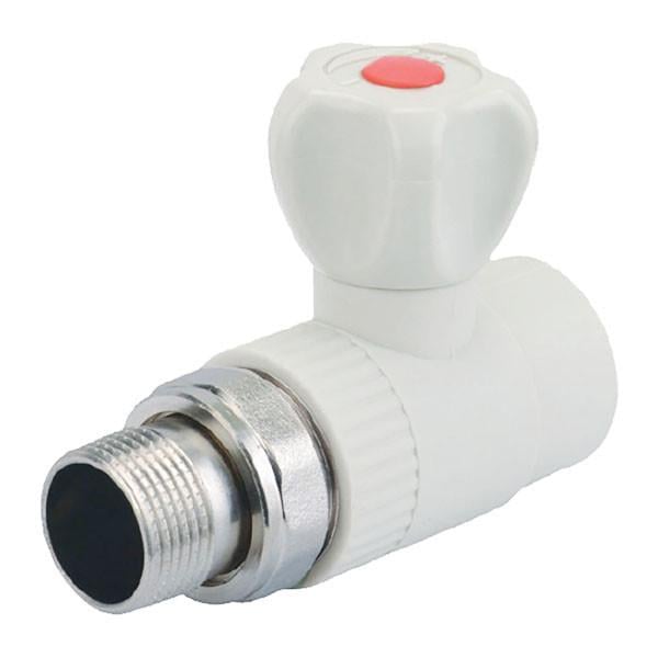 Кран радиаторный прямой KOER K0160.PRO PPR 25х3/4" с американкой (KP0205)