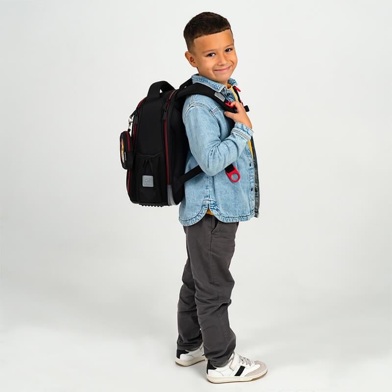 Шкільний рюкзак каркасний KITE Education 555 Hot Wheels 14 л Чорний (HW25-555S) - фото 17