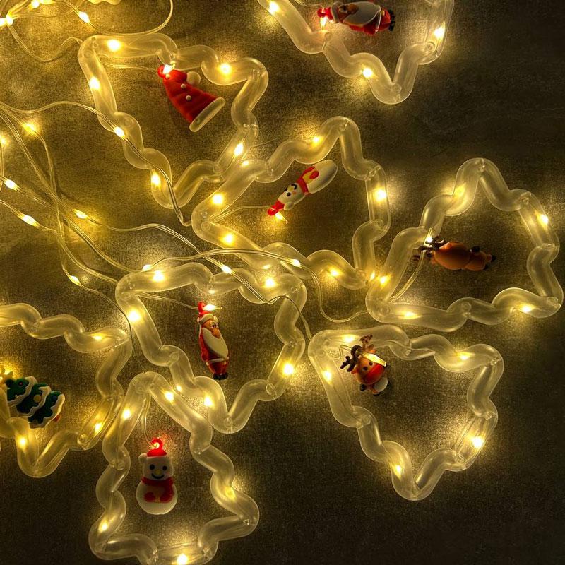 Гірлянда новорічна Ялинка з персонажами з пультом керування 10 ламп 3 м (94525062) - фото 4 Гірлянда новорічна Ялинка з персонажами з пультом керування 10 ламп 3 м (94525062) - фото 4