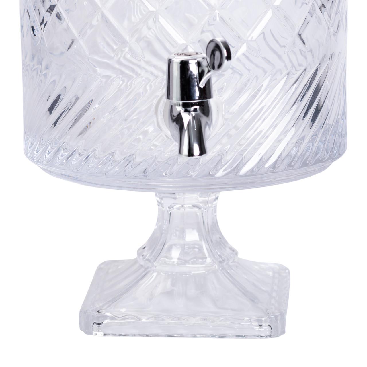 Лимонадница с краном на подставке стеклянная 4,5 л (HP-19-4) - фото 3